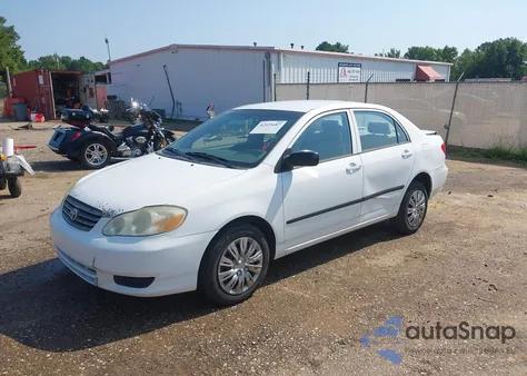 2004 Toyota Corolla Ce из США, поврежденный, VIN JTDBR32E842044119